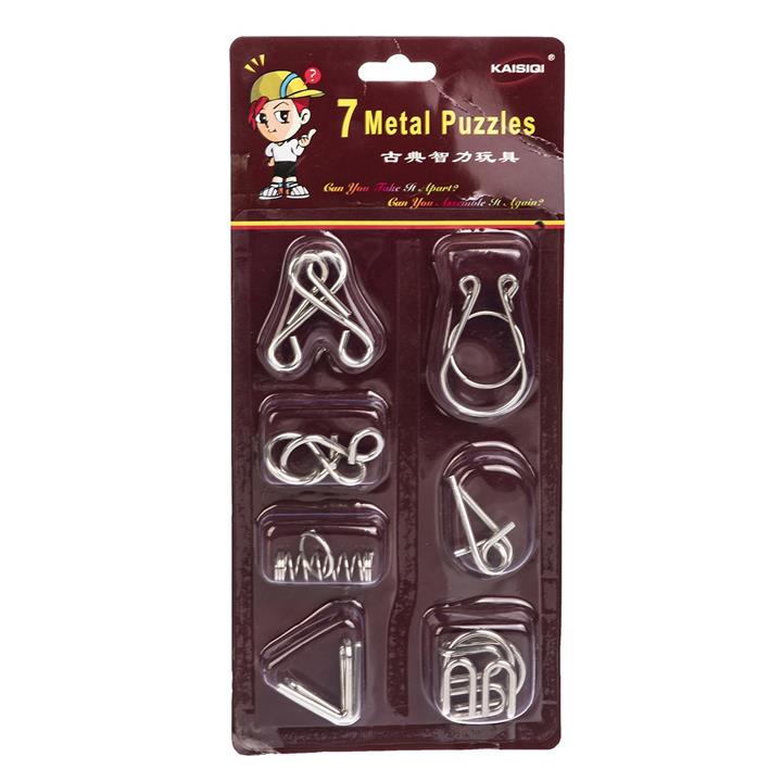 پازل فلزی 7 عددی Puzzle Metal Pack Of 7